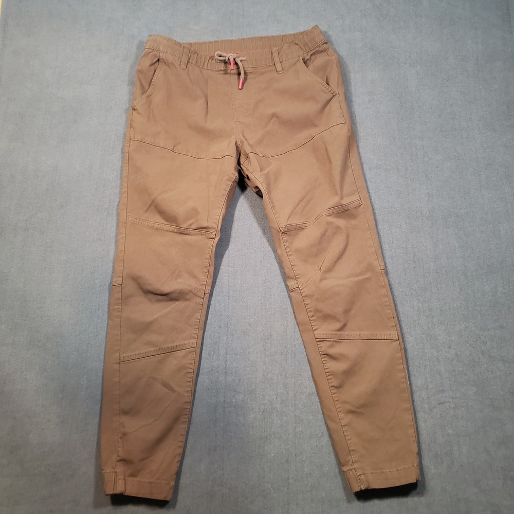 Projek Raw Jogger Pants Mens Medium Brown Elastic Waist Tapered Cuffs 139119F